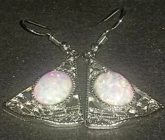 Celtes Style Opal Earrings