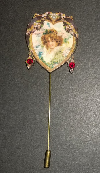 18th Century Lady Stick Pin