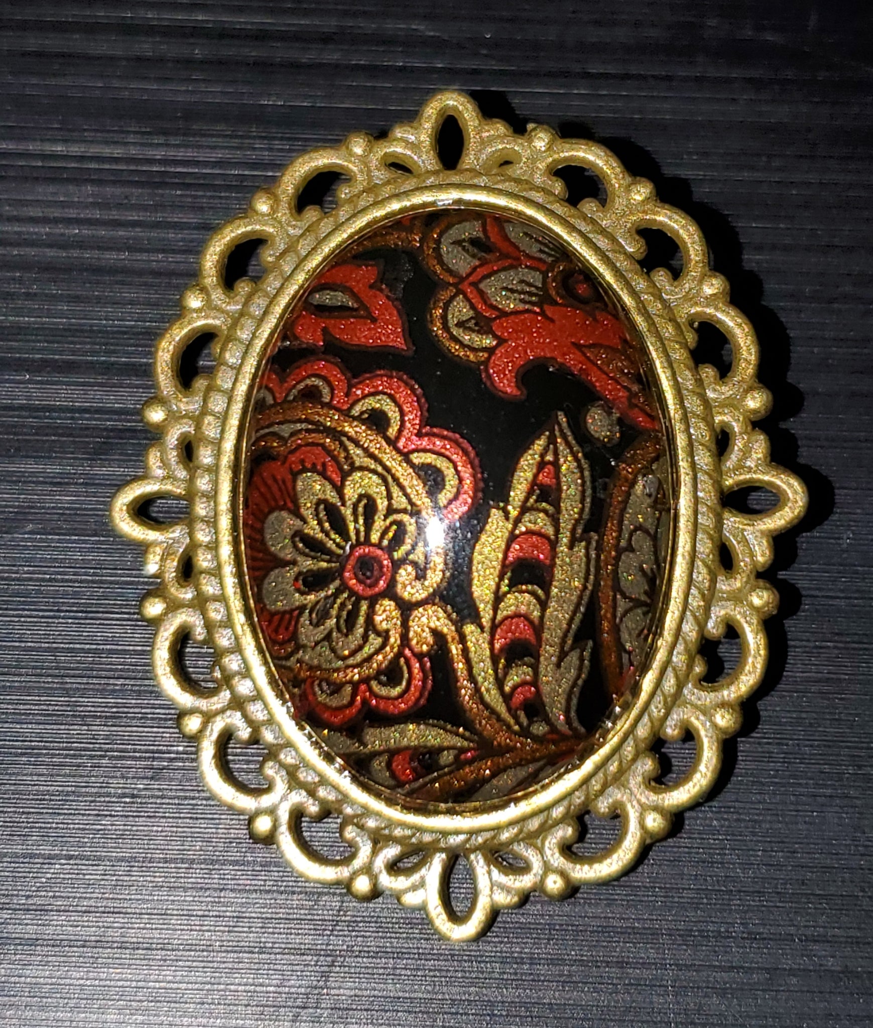 Paisley Brooch