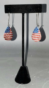 American Flag Drop Earrings