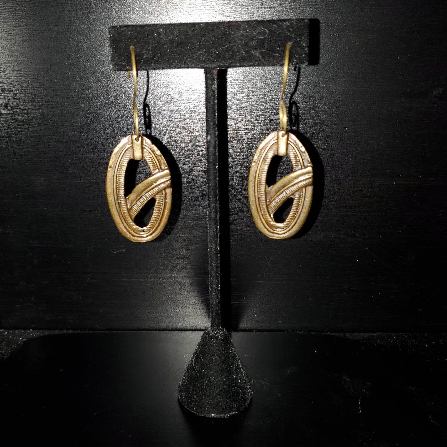 Gallo Raw Brass Earrings