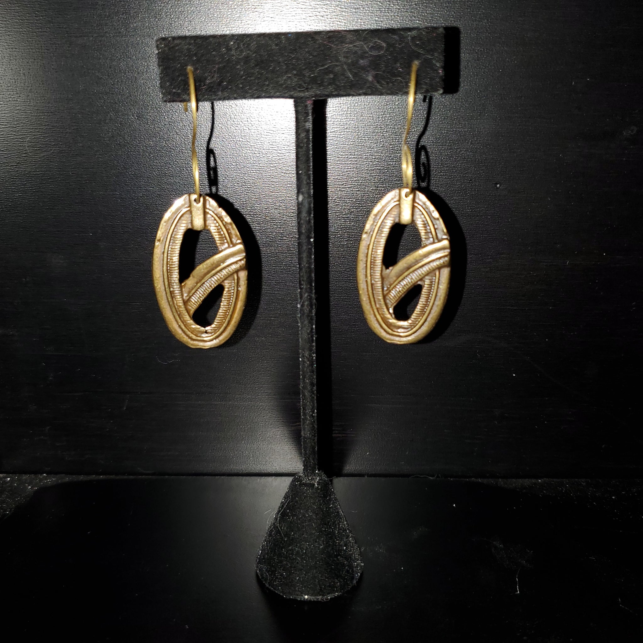 Gallo Raw Brass Earrings