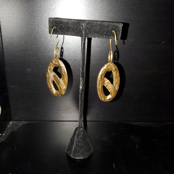 Gallo Raw Brass Earrings