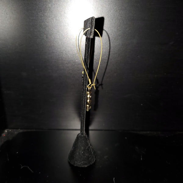 Love Raw Brass Earrings