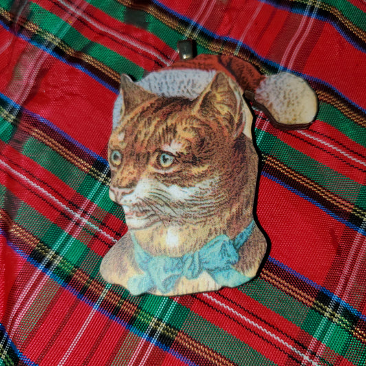 Christmas Kitty Ornament #2