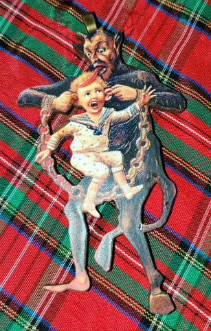 Vintage Krampus Ornament (Ears)