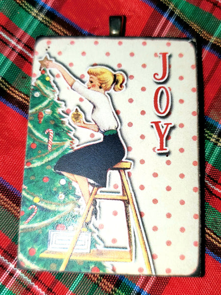 Retro Holiday Lady Ornaments