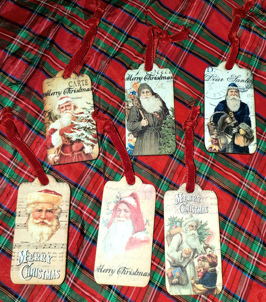 Vintage Father Christmas Ornaments