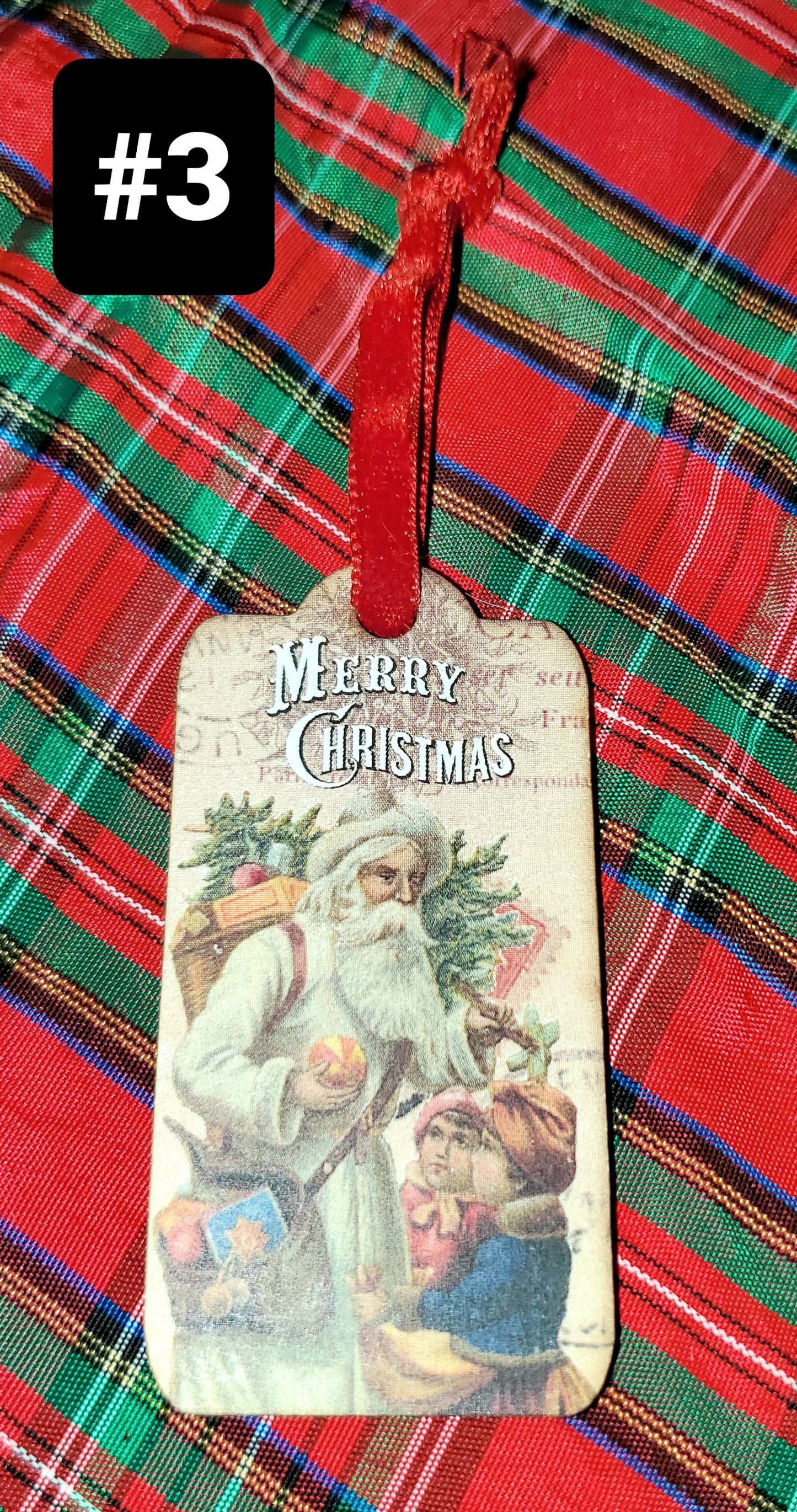 Vintage Father Christmas Ornaments