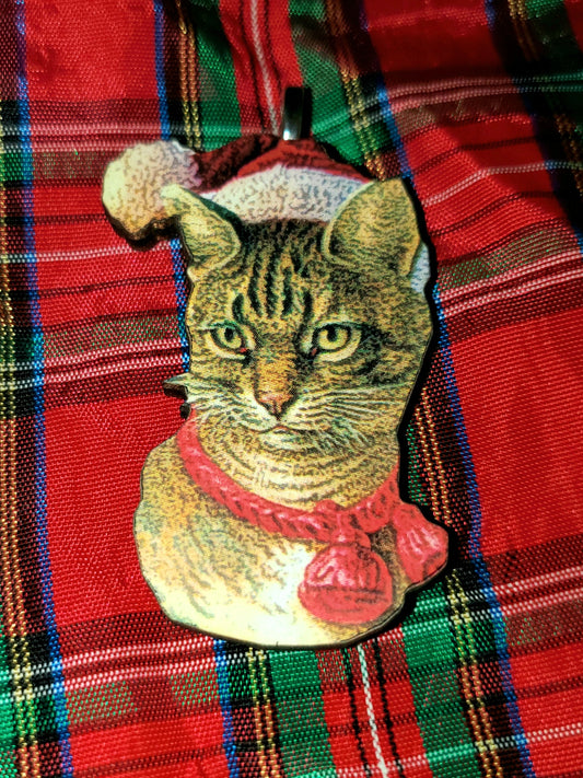 Christmas Kitty Ornament #5