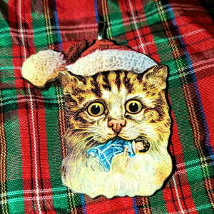 Christmas Kitty Ornament #6