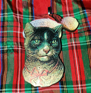 Christmas Kitty Ornament #4