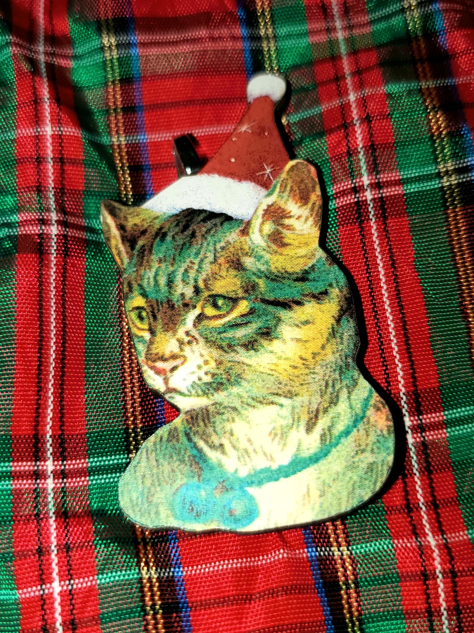 Christmas Kitty Ornament #3