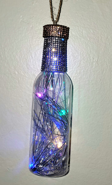 LED Champagne Bottle Ornament