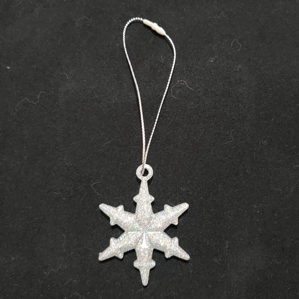 Silver Small Snowflake Ornament