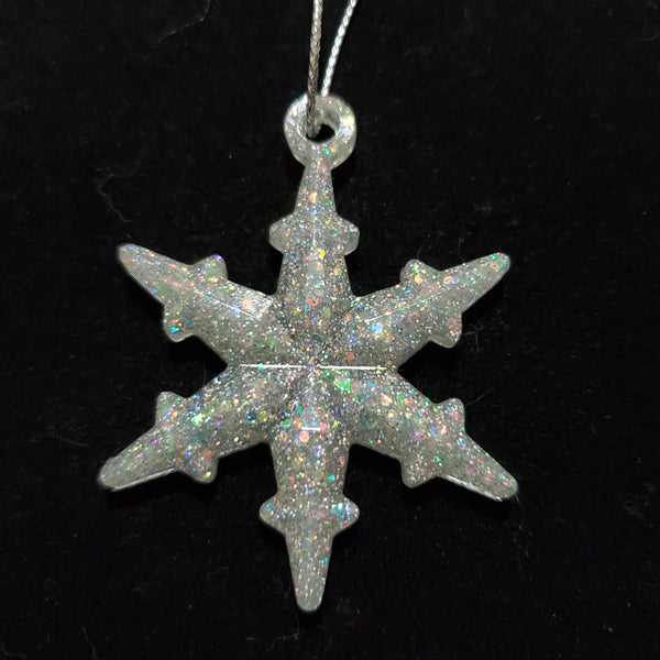 Silver Small Snowflake Ornament