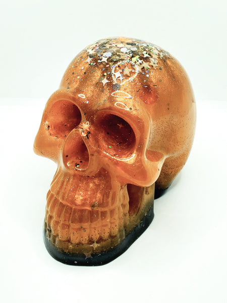 Autumn Splendor Glitz Skull Figurine