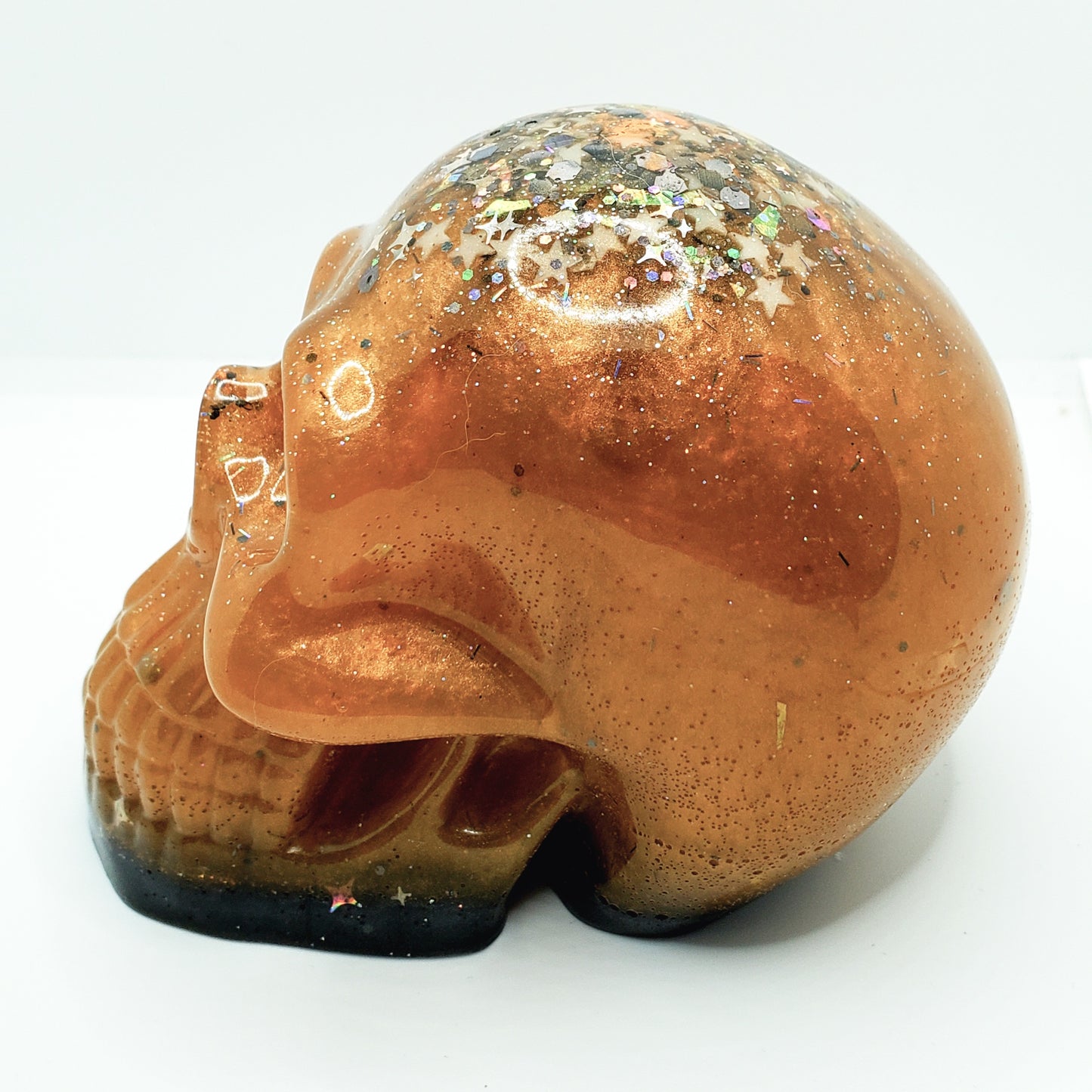 Autumn Splendor Glitz Skull Figurine