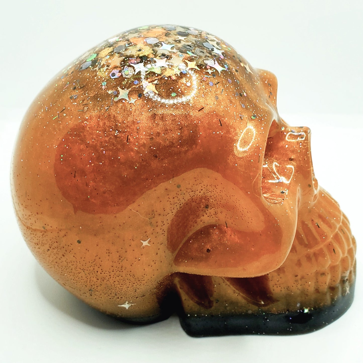 Autumn Splendor Glitz Skull Figurine