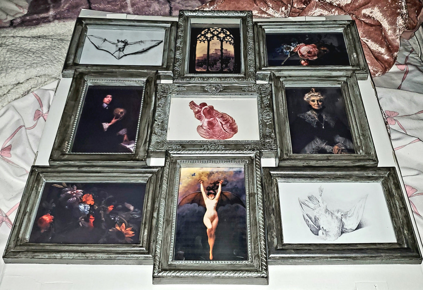 Victorian Vampire Framed Collage