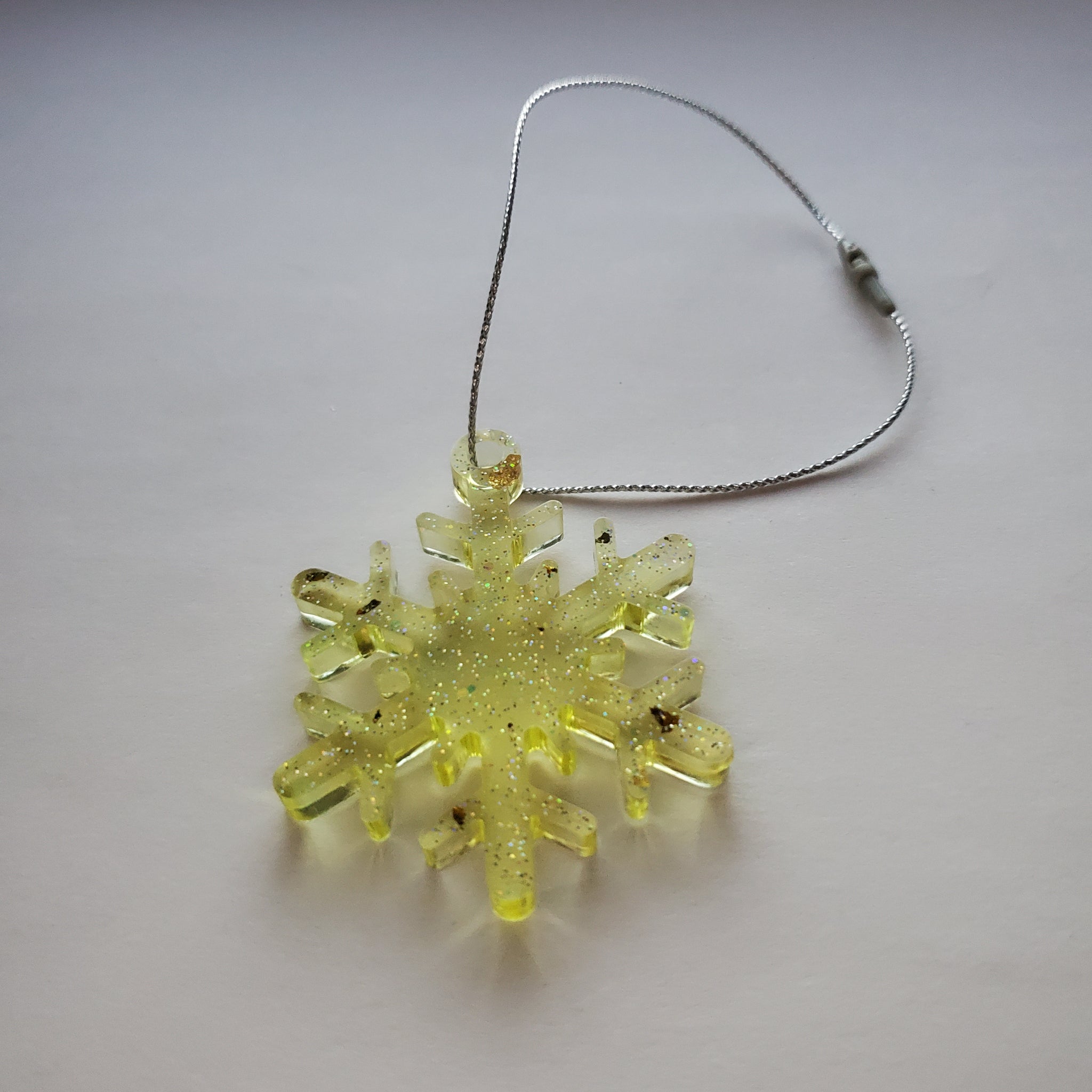 Classic Lemon Small Snowflake Ornament