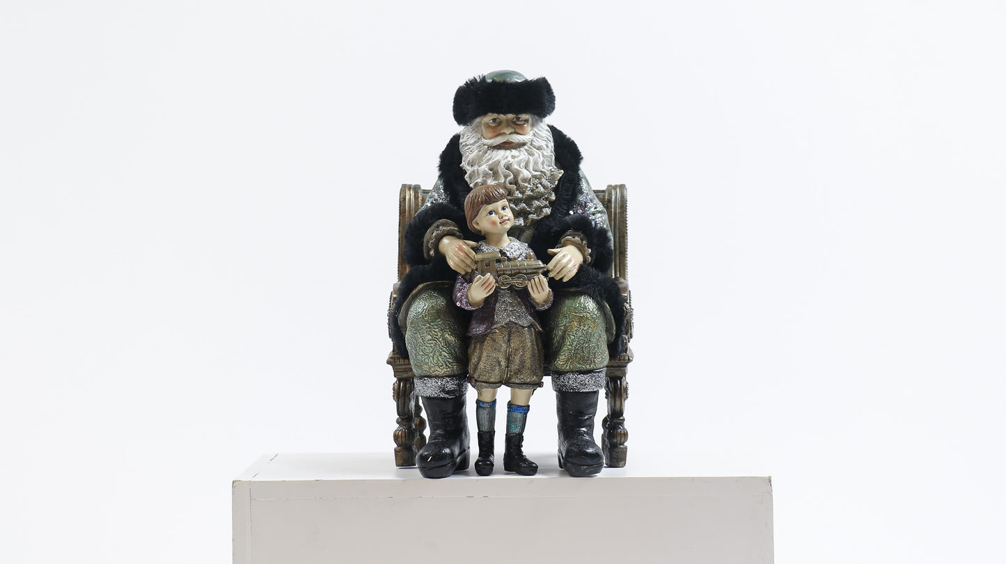 Glitter Goth Santa