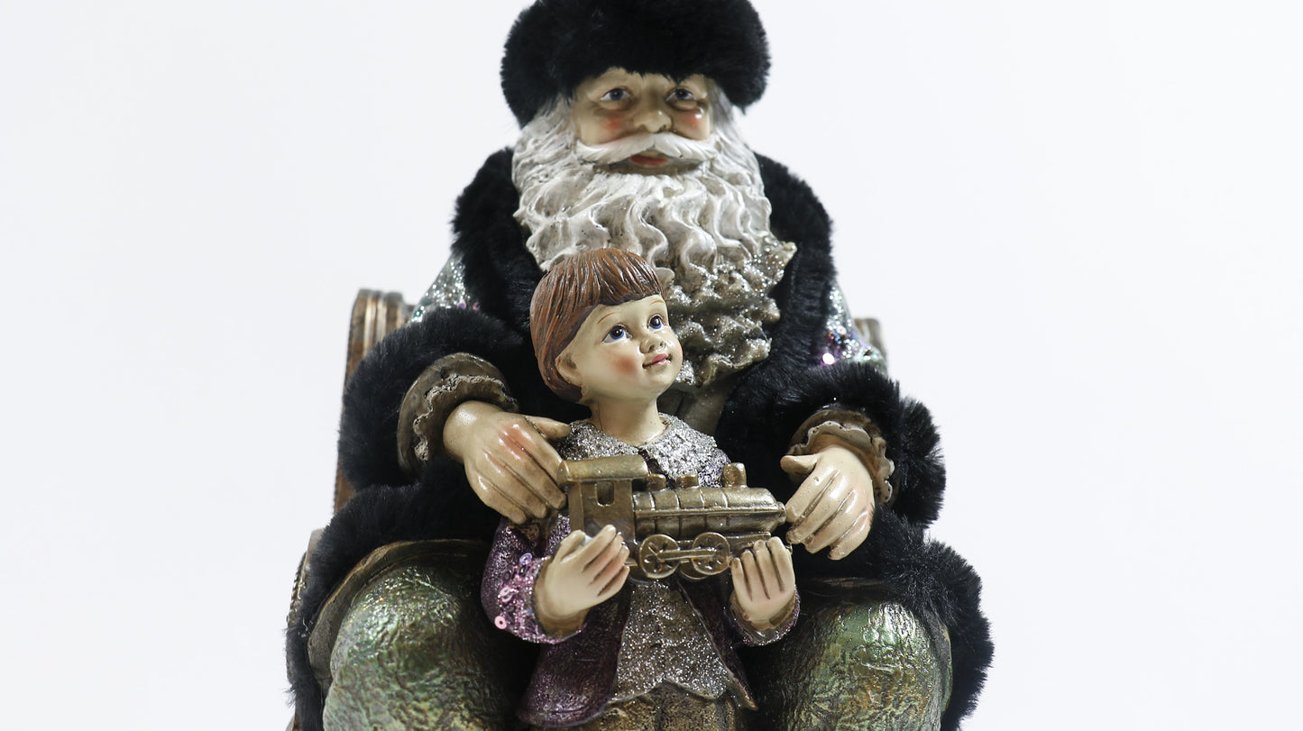 Glitter Goth Santa