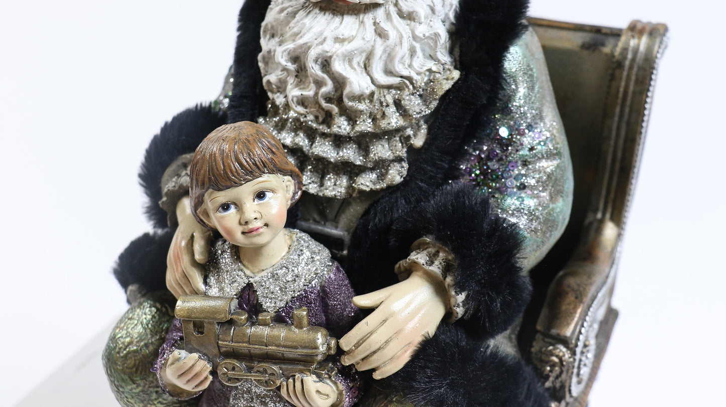 Glitter Goth Santa