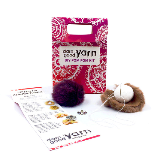 DYI Faux Fur Pom Pom Kit