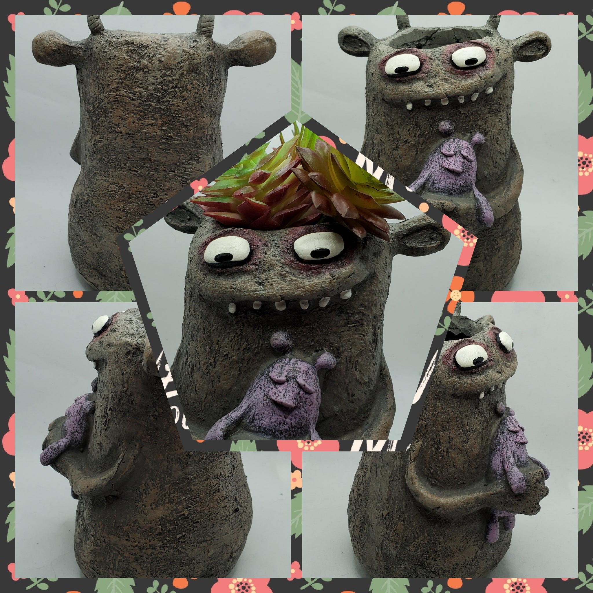 "Baby Love" Mama Monster Planter by Blob House™