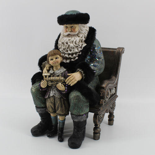 Glitter Goth Santa