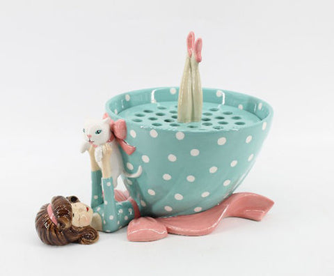 Retro Lady Ceramic Bowl