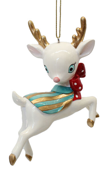 Retro Deer Ornament