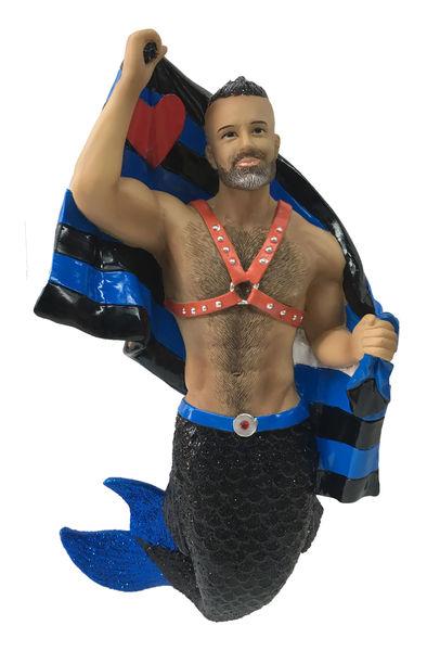 Leather Pride Merman Ornament