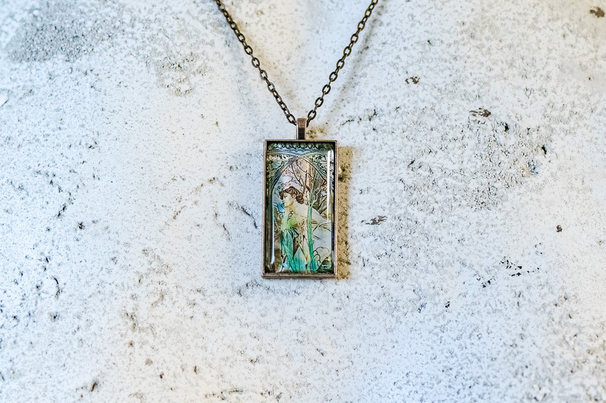 Evening Contemplation Cabochon Necklace