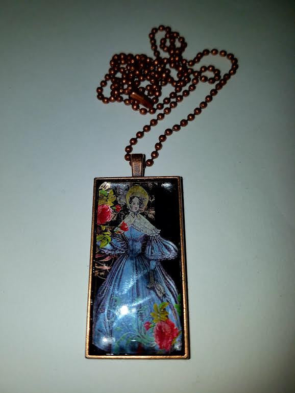 Blue Belle Cabochon Necklace