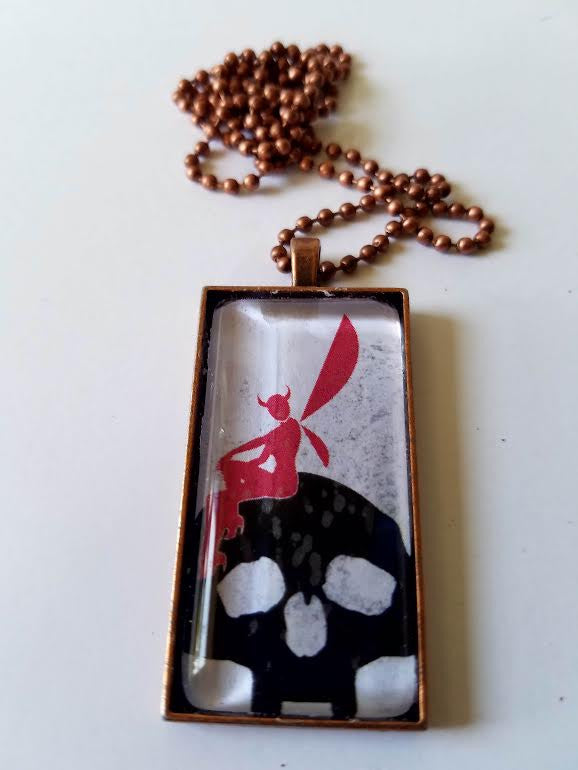 Toxie's Logo Cabochon Necklace