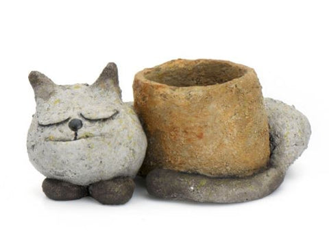 Baby Sleeping Kitty Planter by Blob House™