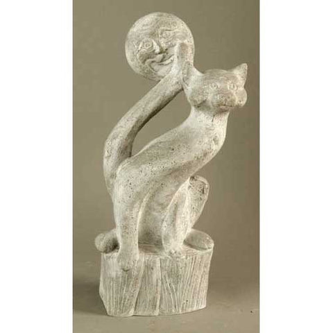 Cat & Moon Statue