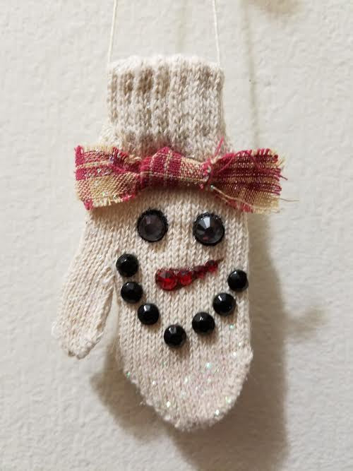 Snowman Mitten Ornament