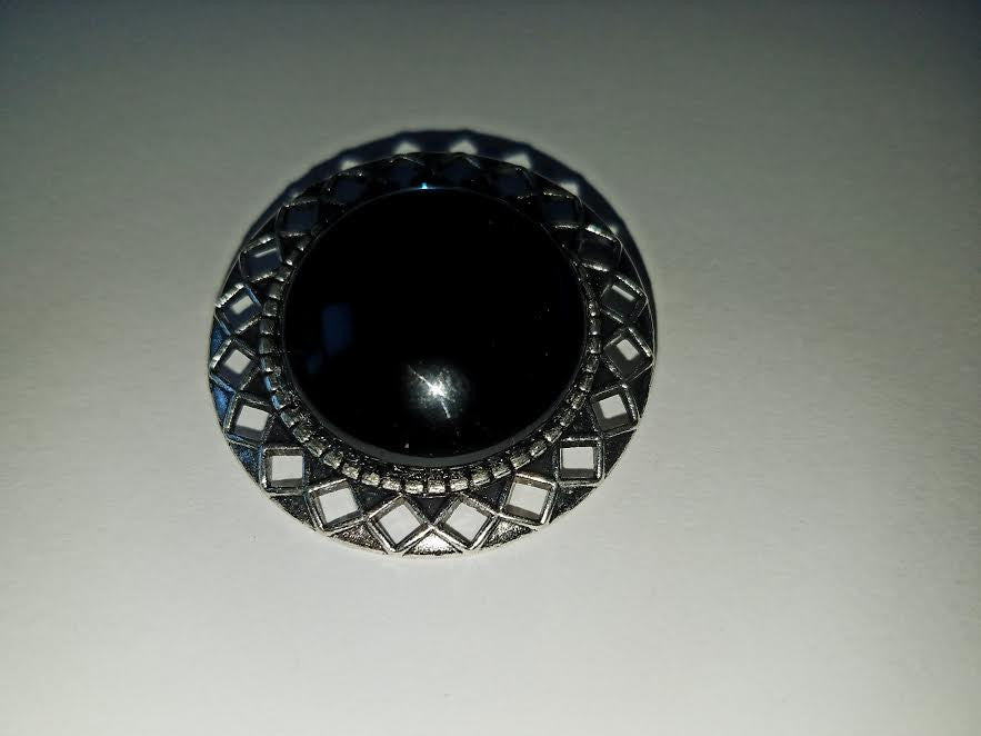 "Montana Sapphire" Cabochon Brooch