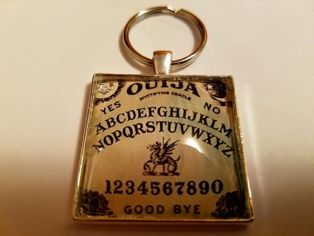 Ouija Board Cabochon Key Chain