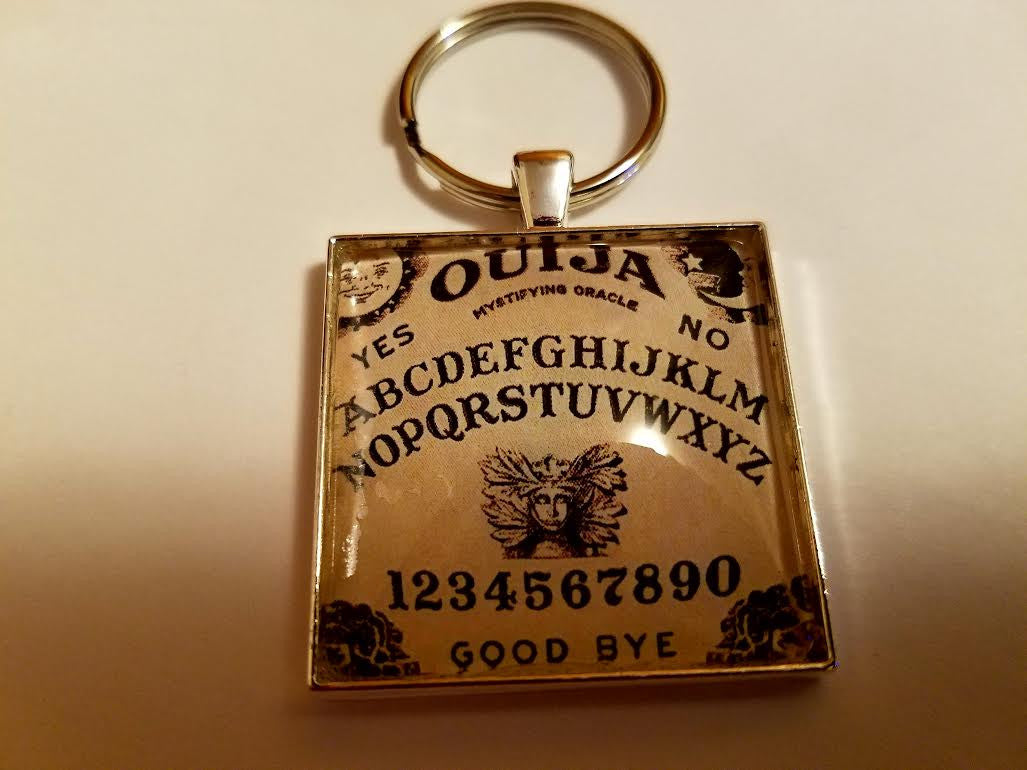 Ouija Board Cabochon Key Chain
