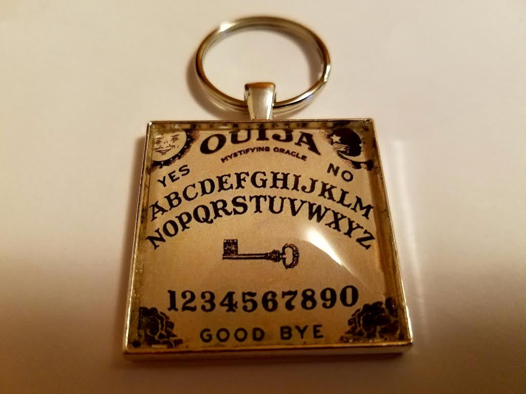 Ouija Board Cabochon Key Chain