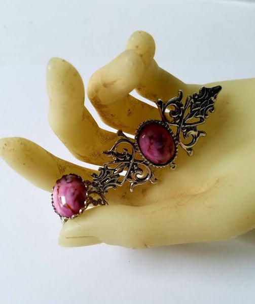 Pink Marble Ring