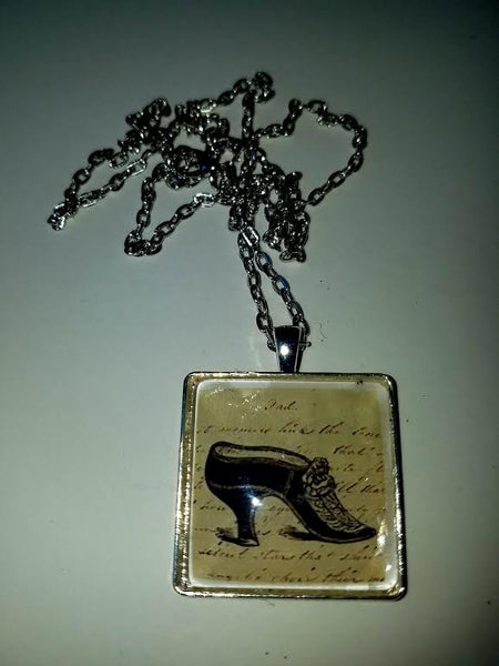 French Shoe Cabochon Necklace