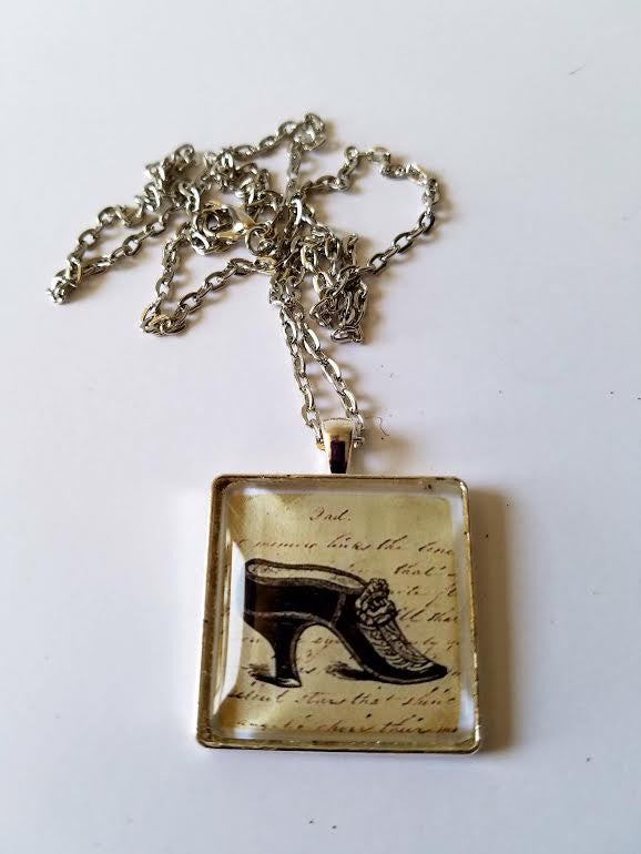 French Shoe Cabochon Necklace