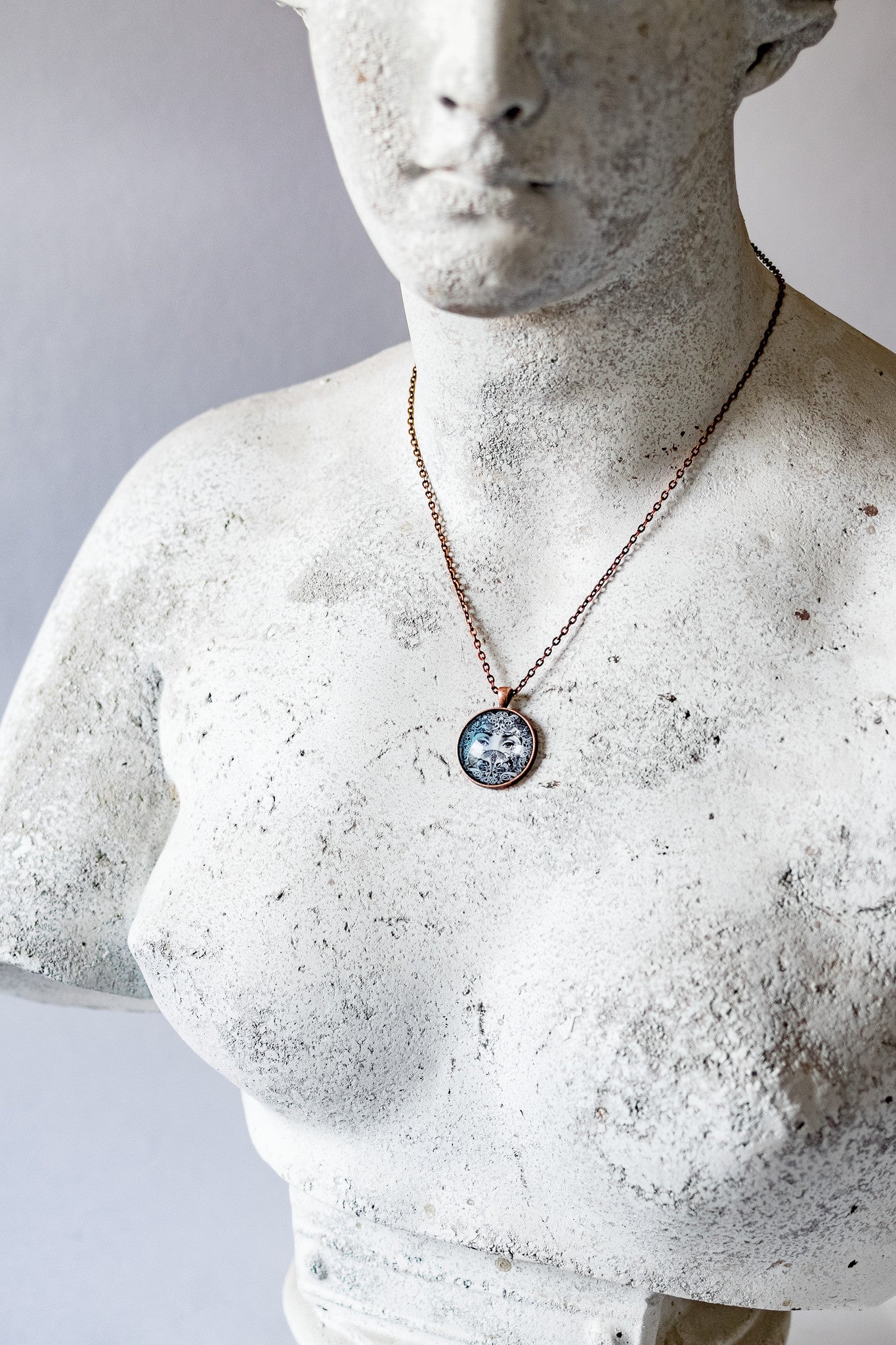 Celtic Eyes Cabochon Necklace