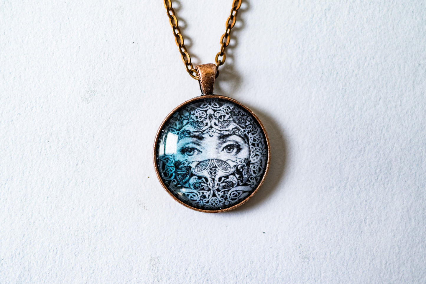 Celtic Eyes Cabochon Necklace