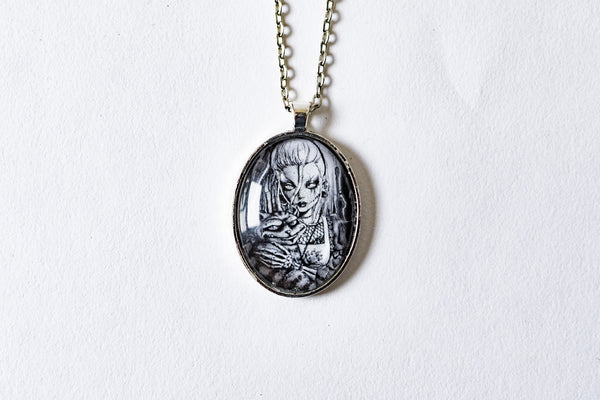 Dead Alice Cabochon Necklace